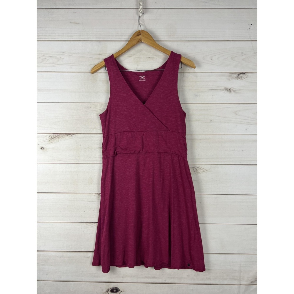 Horny Toad Sleeveless Midi Dress in Berry